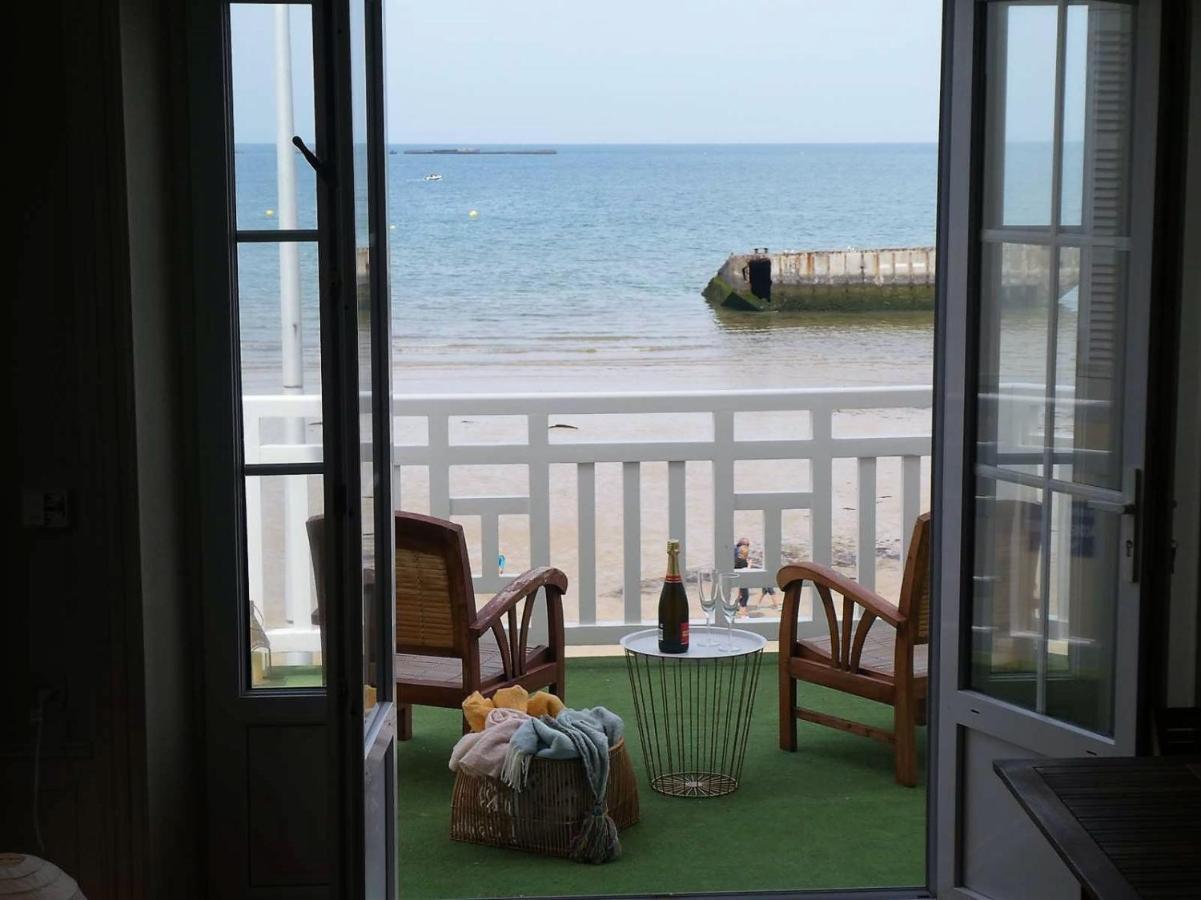 Appartement De Standing - Avec Terrasse Et Vue Mer Arromanches-les-Bains Bagian luar foto